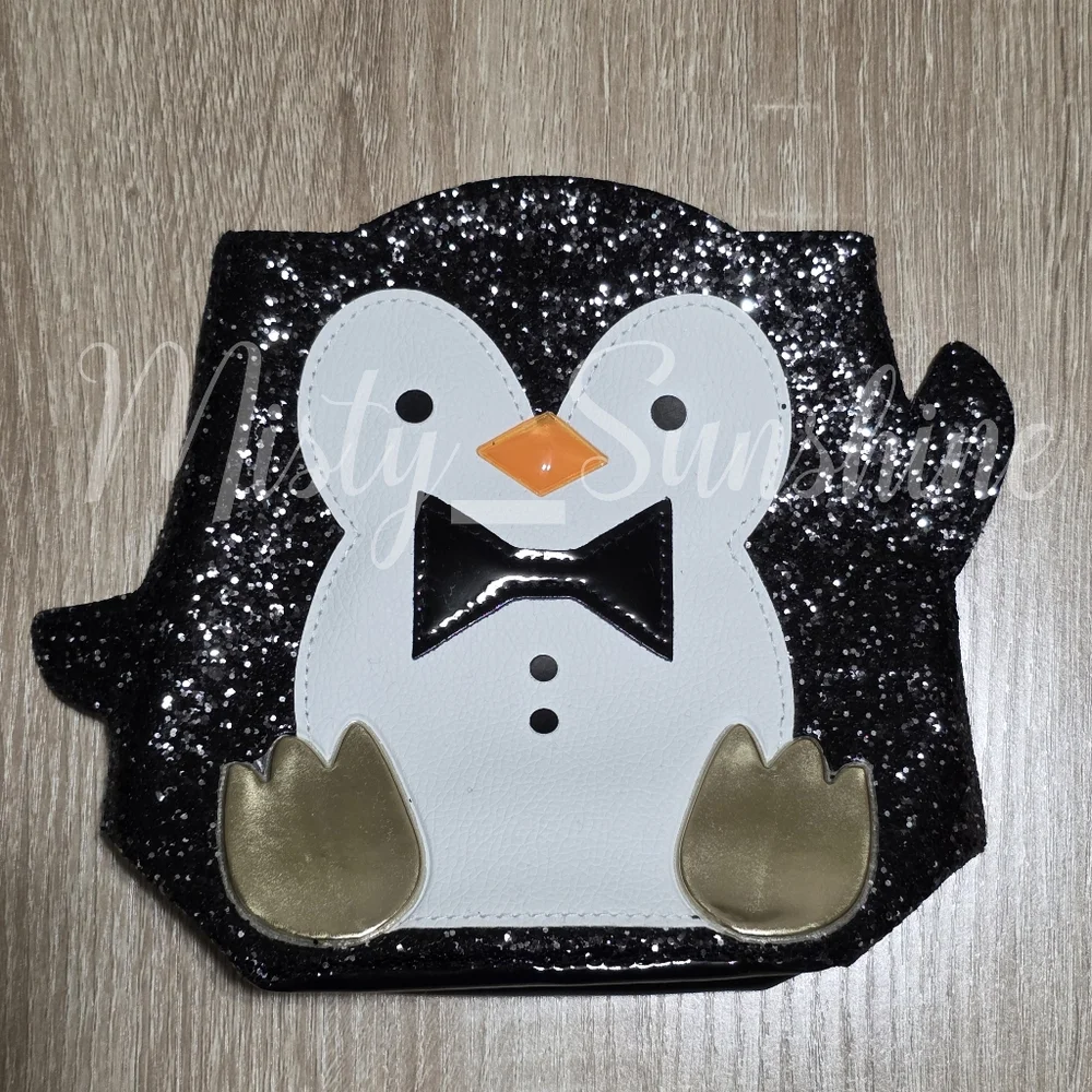 Bath Body Works Penguin Glitter Mini Gift Bag NEW RARE
